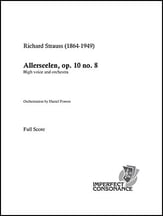 Allerseelen Orchestra sheet music cover